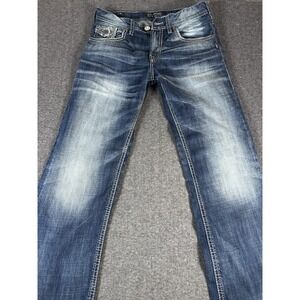 Silver Jeans Co Gordie Relaxed Fit Straight Leg Blue Jeans Mens 32x34